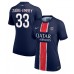 Paris Saint-Germain Warren Zaire-Emery #33 Hjemmedrakt Dame 2024-25 Korte ermer